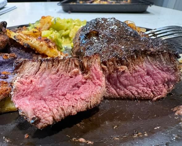 Fanclare Farms pasture-raised beef served fresh