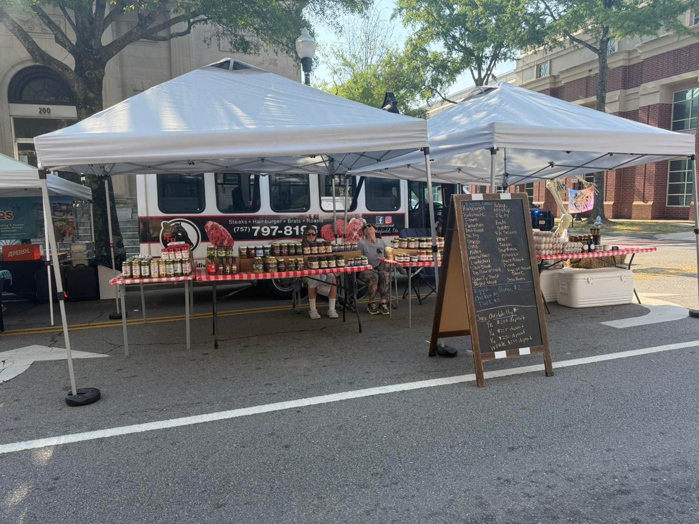 Fanclare Farms at a Hampton Roads farmers market