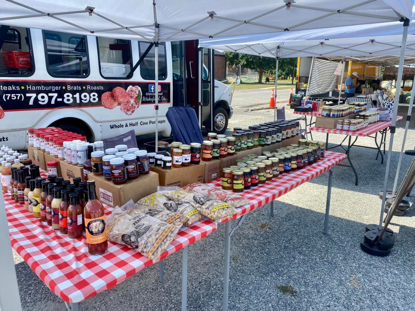 Fanclare Farms Beef at the Suffolk Farmers Market in Hampton Roads, Virginia